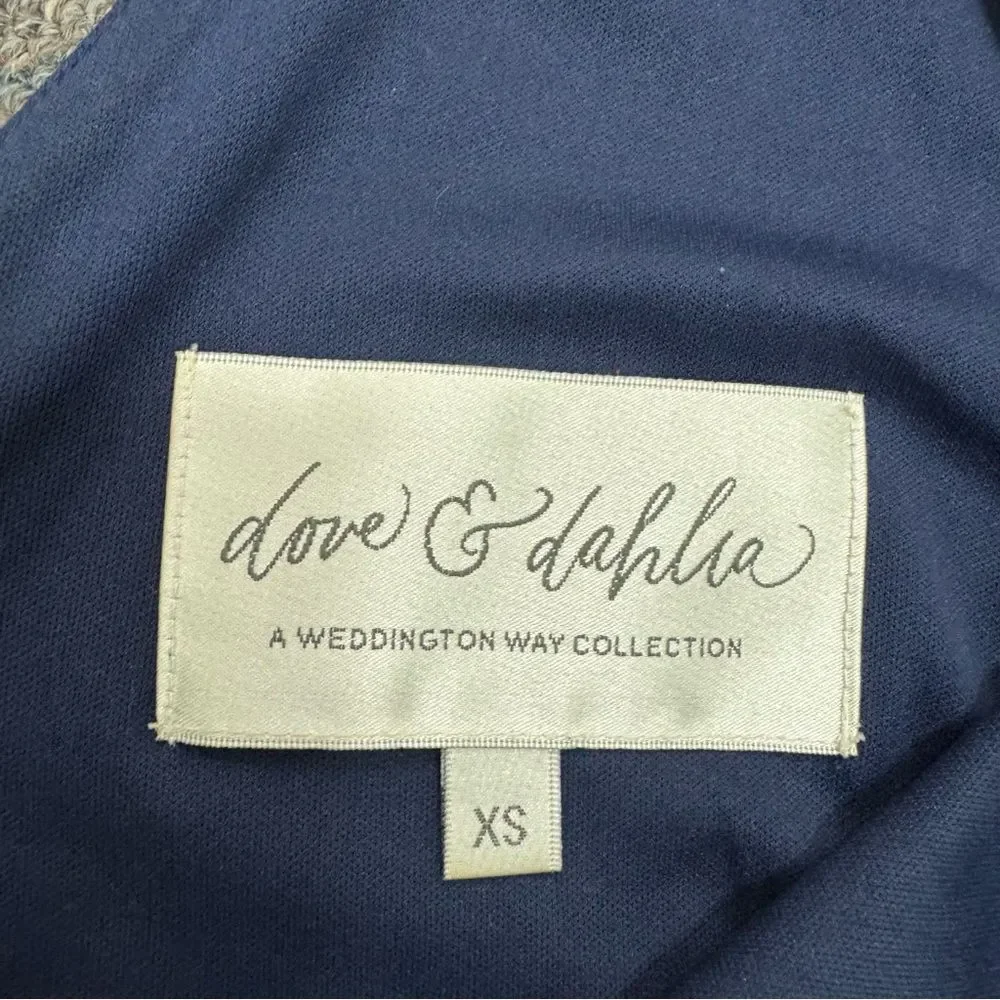 Dove & Dahlia Formal Navy Blue Maxi Dress Size XS